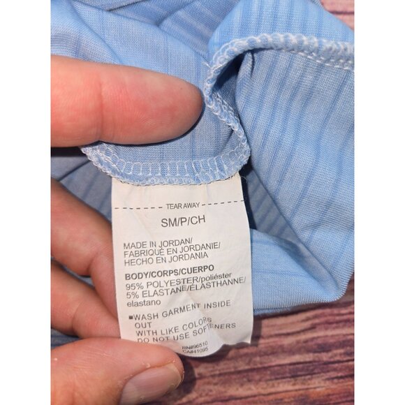 Under Armour Mens The Playoff Polo Shirt Blue Striped Small - Picture 6 of 8